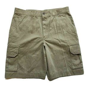 John Ashford Golf Cargo Shorts Mens 36 Relaxed Beach Summer Outdoor Green NWT